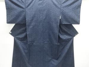 幾何学模様織り出し西陣伝承紬着物アンサンブル